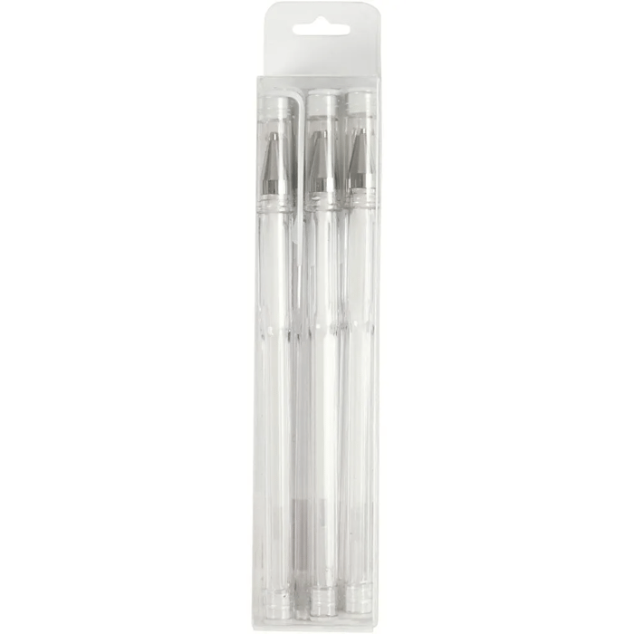 Gel Roller Pens - White, 6 pcs