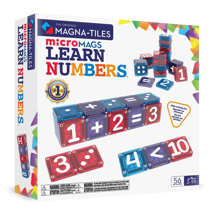 Magna-Tiles | microMAGS Learn Numbers, 56 pcs