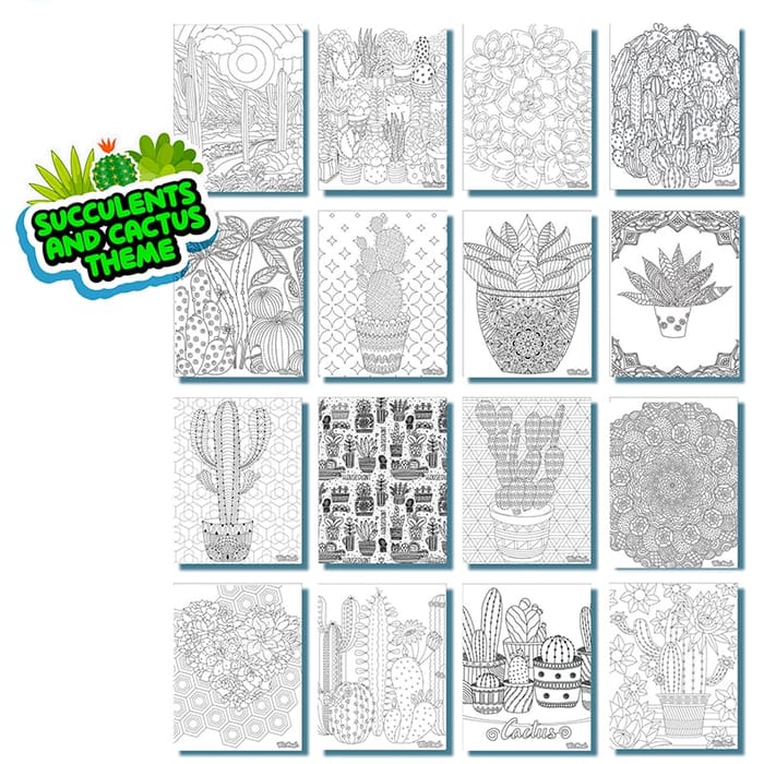 Magic Trace Refill Pages - Succulents, 16 pcs