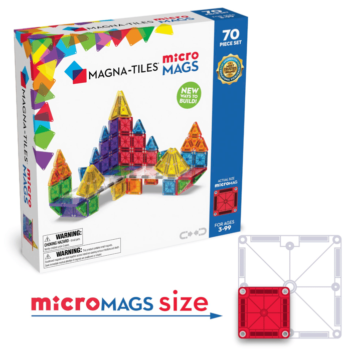 Magna-Tiles | microMAGS Deluxe, 70 pcs
