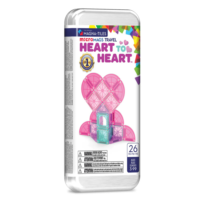 Magna-Tiles | microMAGS Heart to Heart, 26 pcs