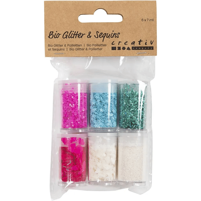 Glitter & Sequins - Pastel, 6 x 7 ml