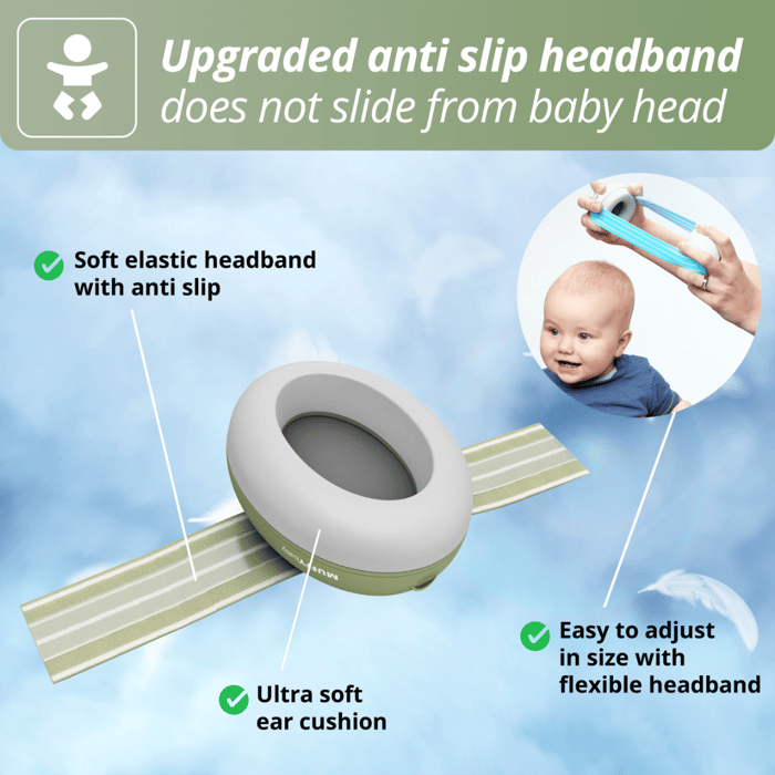 Muffy Baby Earmuffs 1-3 yrs - Green