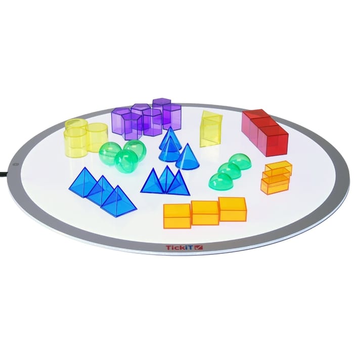 Translucent Geometric Shapes, 36 pcs