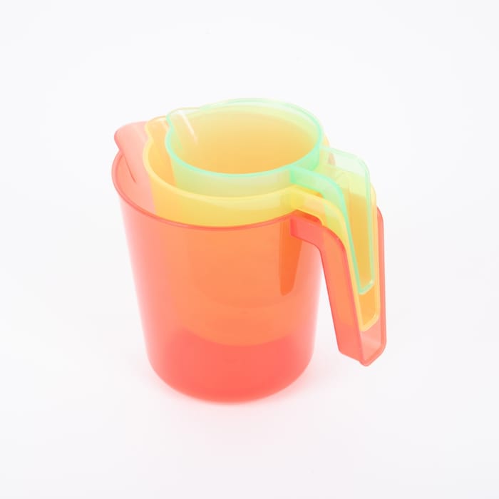 Translucent Colour Nesting Jugs, 3 pcs