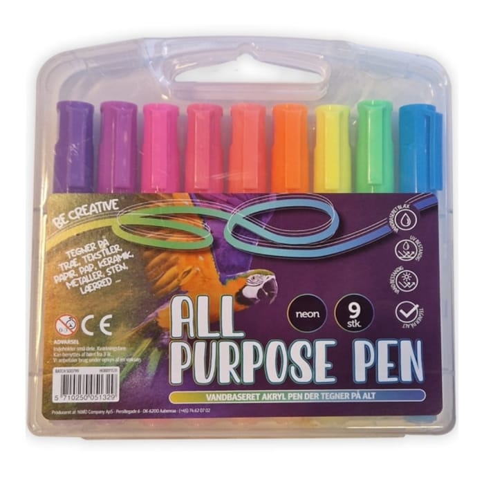 Multisurface Markers - Neon, 9 pcs