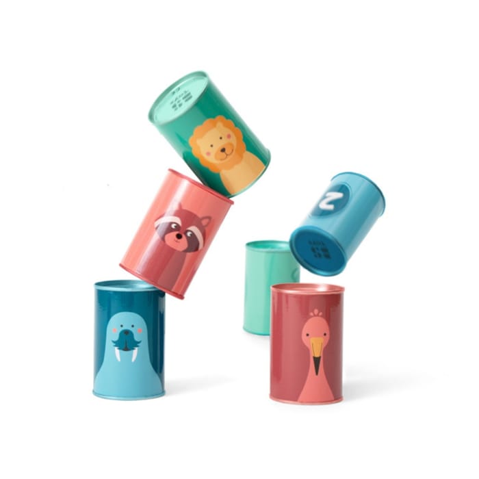 Can Toss Game with Numbers/Animals