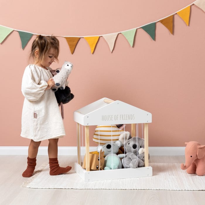 Stuffed Toy Storage - House of Friends (White)