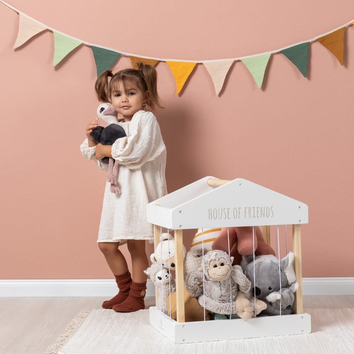 Stuffed Toy Storage - House of Friends (White)