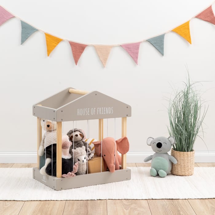 Stuffed Toy Storage - House of Friends (Grey)