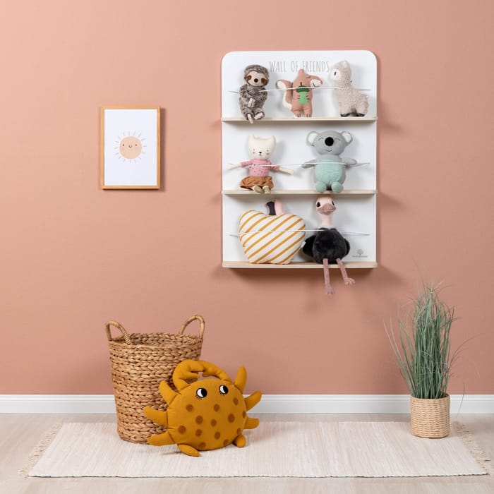 Plushie Organiser - Wall of Friends (White/Nature)