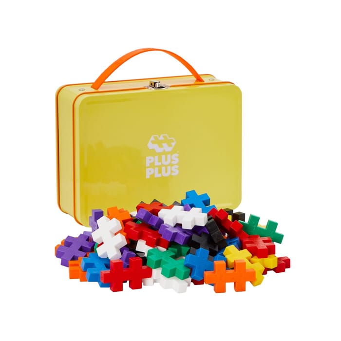 Plus-Plus BIG - Basic, Metal Suitcase with 70 pcs