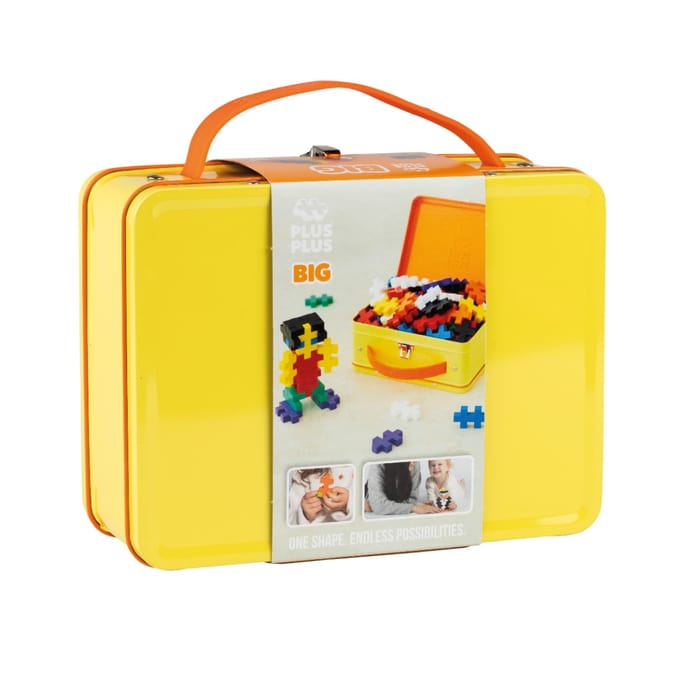Plus-Plus BIG - Basic, Metal Suitcase with 70 pcs