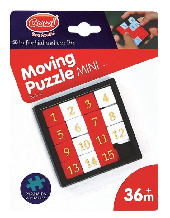 Sliding Puzzle with Numbers (1-15)