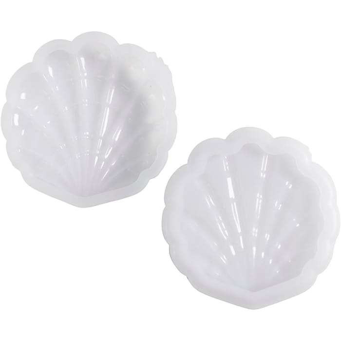 Silicone Mould - Seashell Canister, 1 pc
