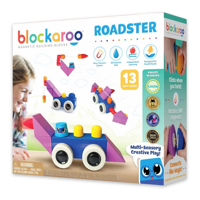 Magnetic Foam Blocks - Roadster, 13 pcs