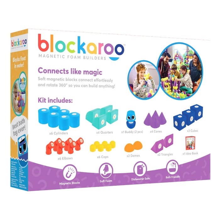 Magnetic Foam Blocks - Castle, 35 pcs