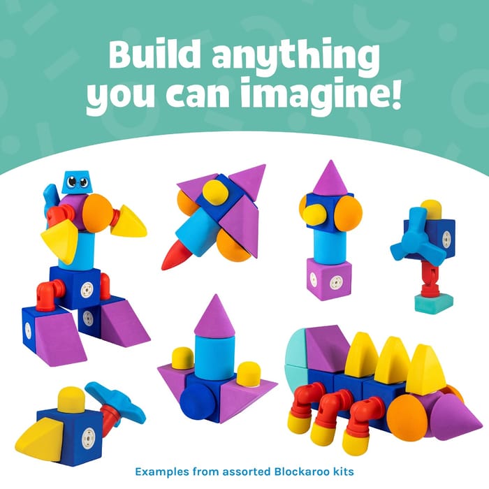 Magnetic Foam Blocks - Castle, 35 pcs