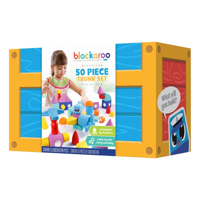 Magnetic Foam Blocks - Treasure Chest, 50 pcs