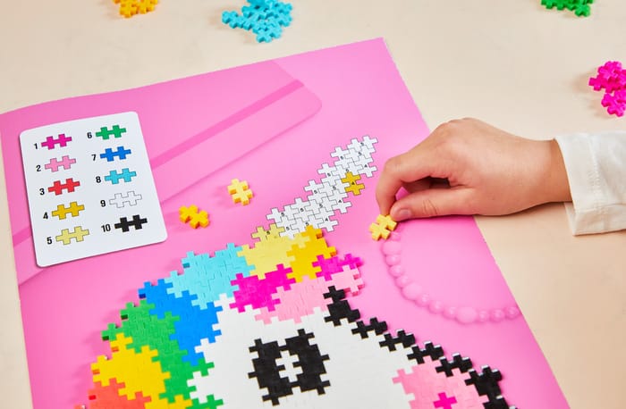 Plus-Plus - Puzzle By Number, Unicorn, 250 pcs