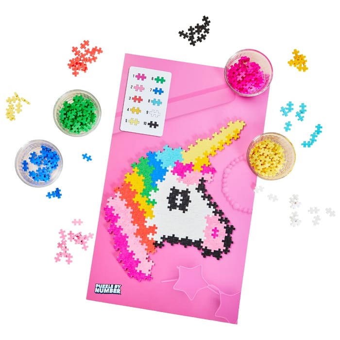 Plus-Plus - Puzzle By Number, Unicorn, 250 pcs