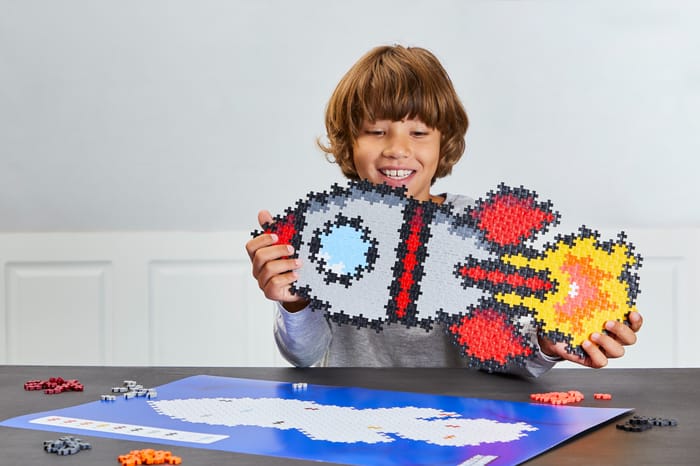 Plus-Plus - Puzzle By Number, Rocket, 500 pcs