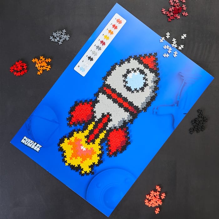 Plus-Plus - Puzzle By Number, Rocket, 500 pcs