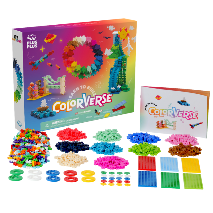 Plus-Plus - Learn to Build Colorverse, 1000 pcs