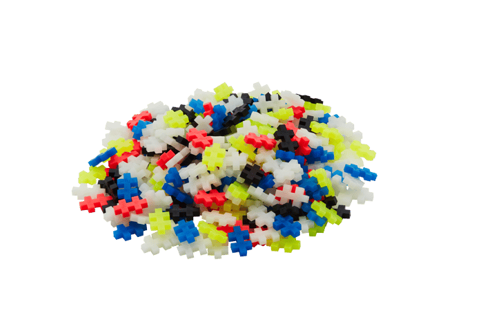 Plus-Plus - Glow-in-the-Dark Mix, 300 pcs