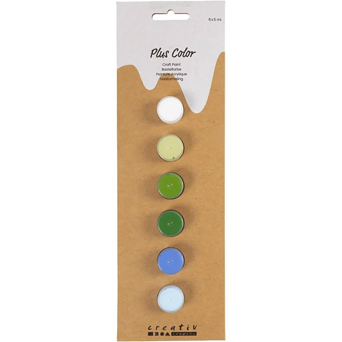 Craft Paint - Blue/Green, 6x5 ml