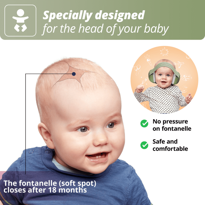 Muffy Baby Earmuffs 1-3 yrs - Green