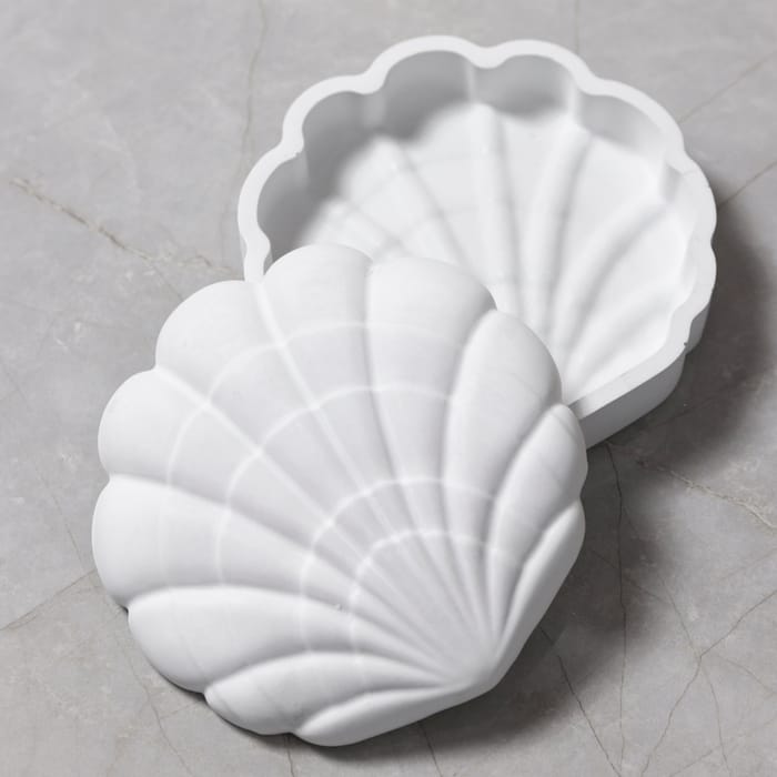 Silicone Mould - Seashell Canister, 1 pc