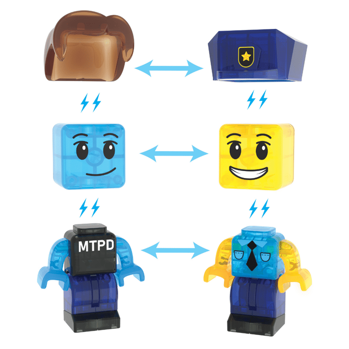 Magna-Tiles | Police Station, 36 pcs
