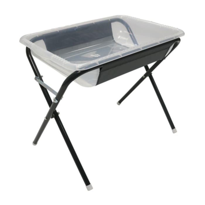 Stand for Clear Plastic Activity and Craft Tray