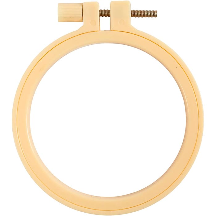 Plastic Embroidery Hoops Ø9.5 cm, 10 pcs