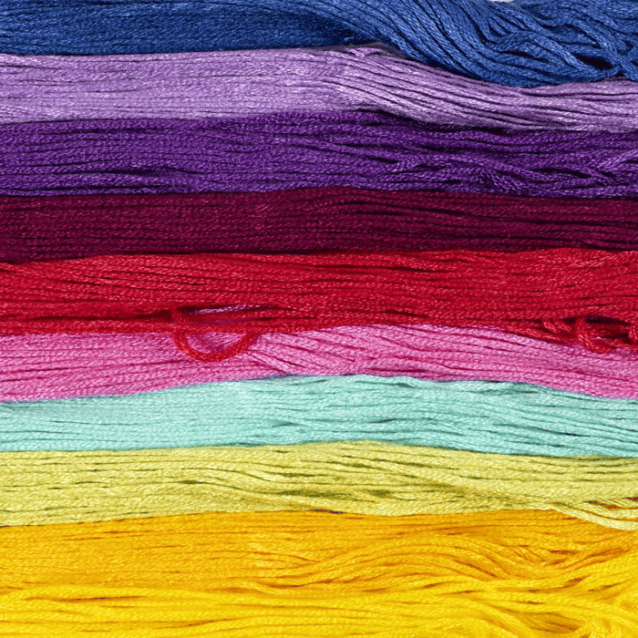 Embroidery Floss - Colourful, 10 x 8 m