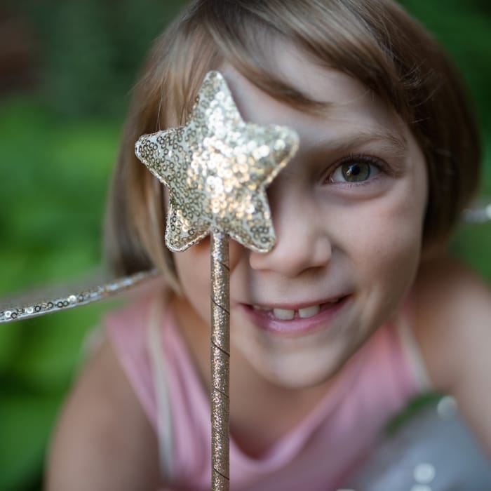 Skirt & Wings - Gold Sequins, 3-6 yrs