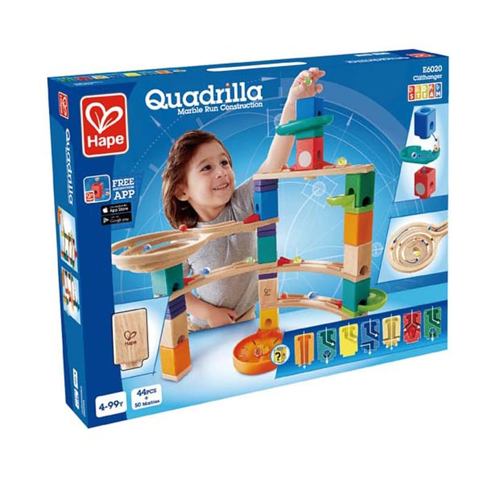 Quadrilla Marble Run - Cliffhanger, 94 pcs