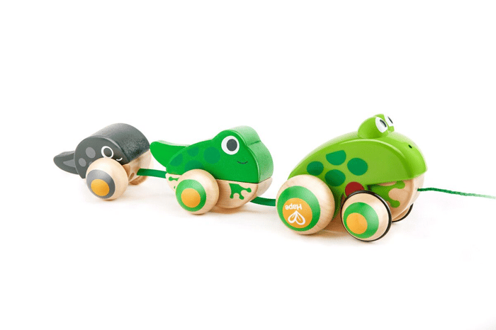 Pull-Along Toy - Frog Family