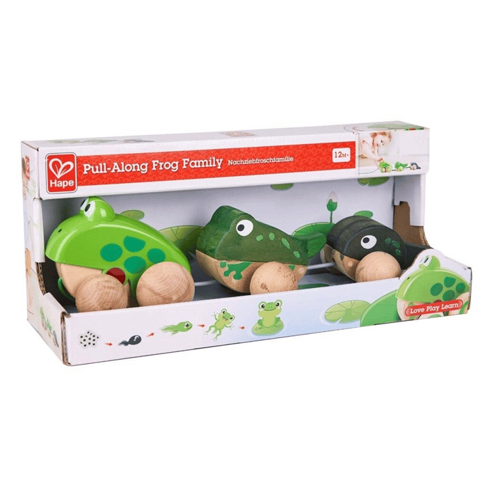 Pull-Along Toy - Frog Family