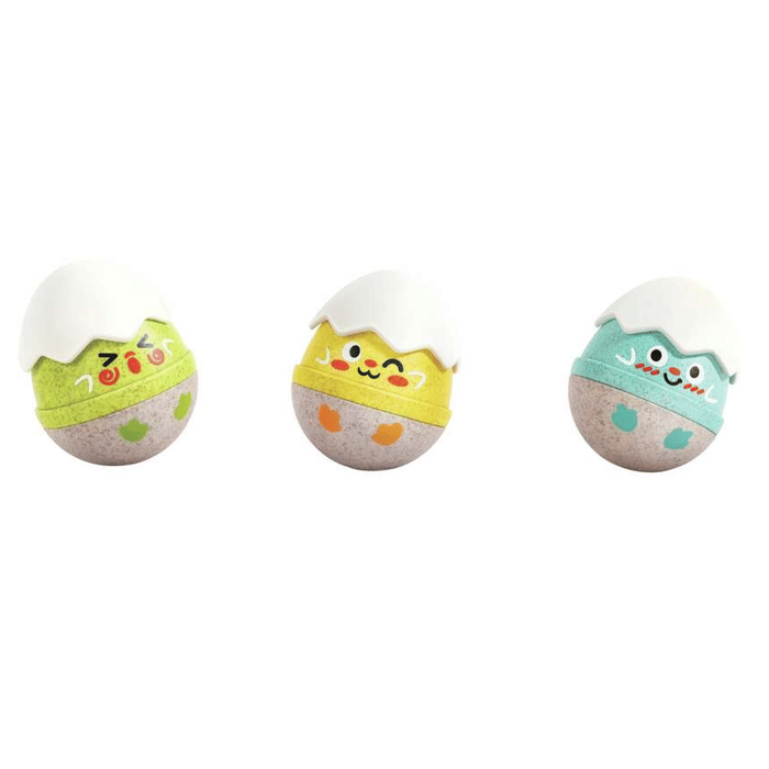 Happy Hatchlings Wobbly Egg Rattles