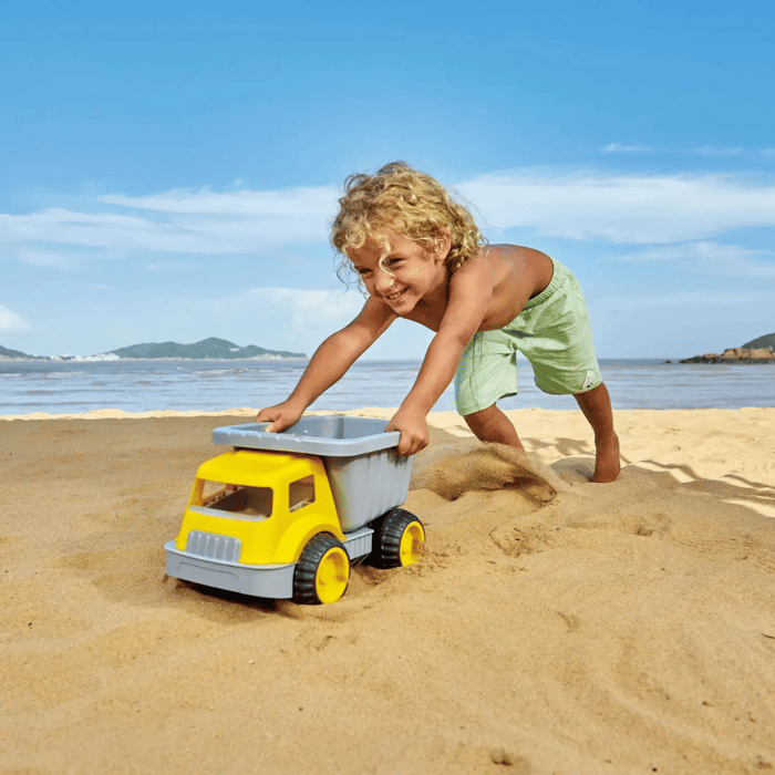 Sand Play - Dump Truck, Yellow/Grey
