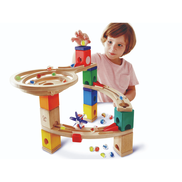 Quadrilla Marble Run - Race to the Finish, 58 pcs