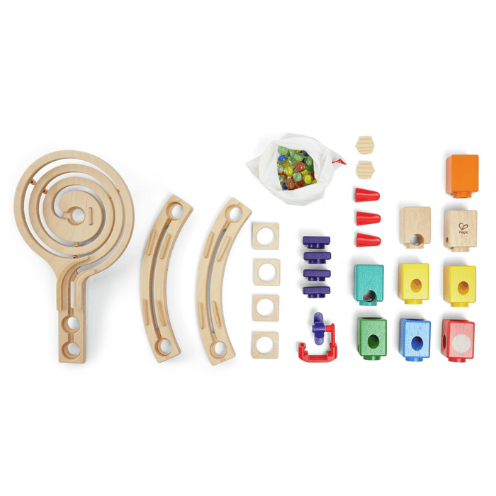 Quadrilla Marble Run - Race to the Finish, 58 pcs