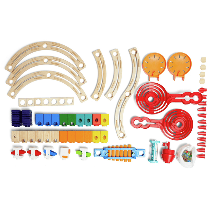 Quadrilla Marble Run - Super Spirals, 129 pcs