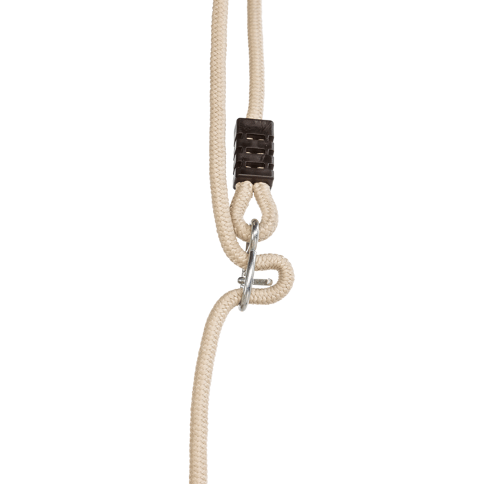 Wooden Swing 44x17.5 cm - 6 m (Beige Rope)