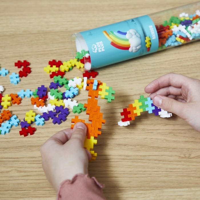 Plus-Plus - Rainbow, Tube with 240 pcs
