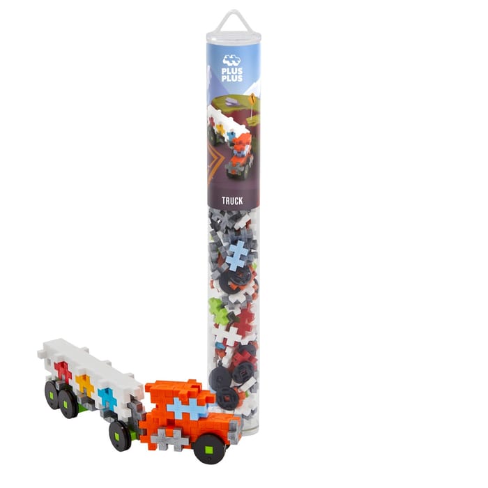 Plus-Plus - Truck, Tube with 100 pcs