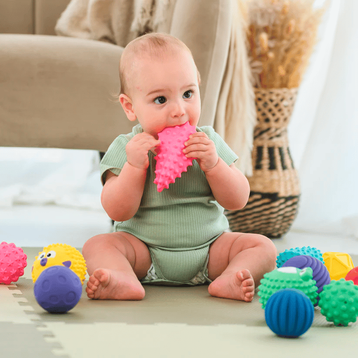Sensory Mini Balls - Mix, 12 pcs