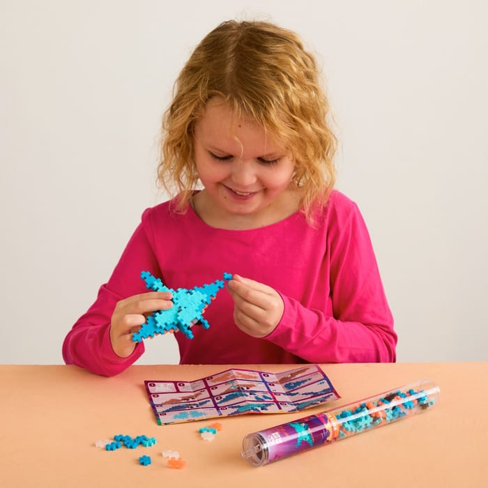 Plus-Plus - Manta Ray, Tube with 100 pcs
